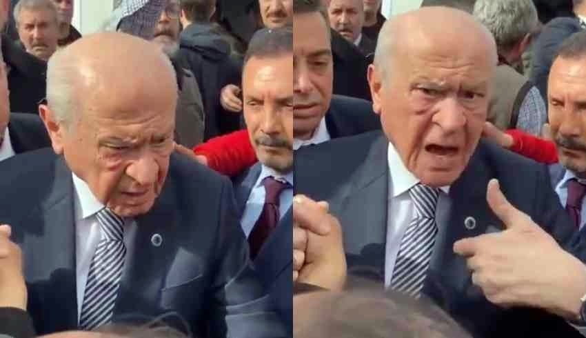Devlet Bahçeli Elbistan’da depremzedeleri azarladı