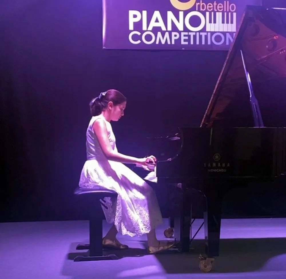 Elif Naz Ertuğrul’a Uluslararası Orbetello Piyano Yarışması’nda birincilik ödülü