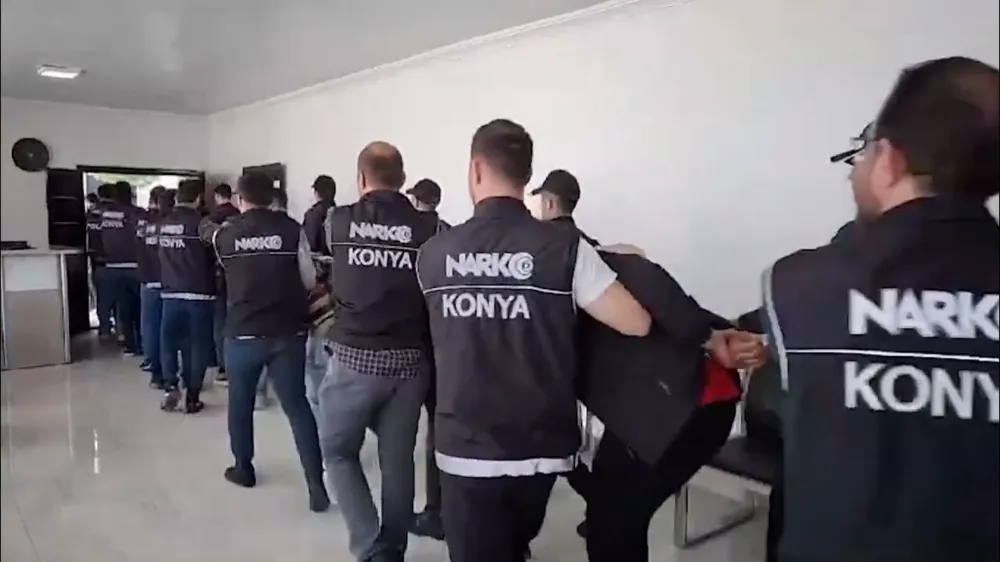 Konya merkezli uyuşturucu operasyonunda 369 tutuklama