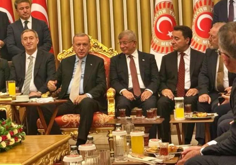 Davutoğlu ile Babacan, Erdoğan