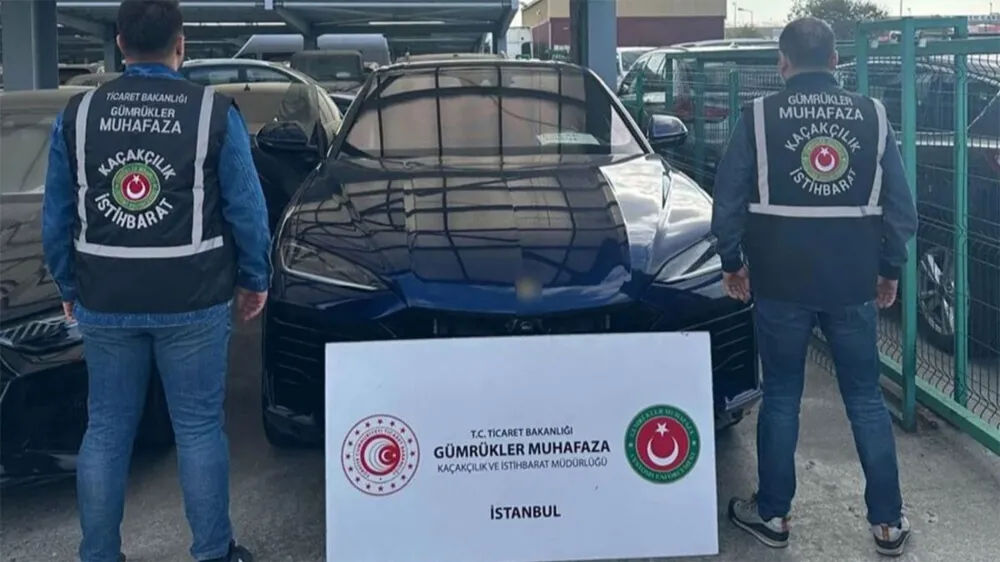288 milyonluk 10 lüks araç ele geçirildi
