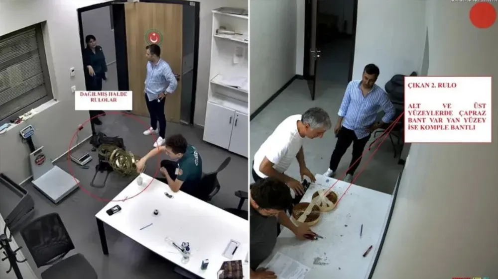 Altın levhaları, çantadan pirinç levha olarak çıktı