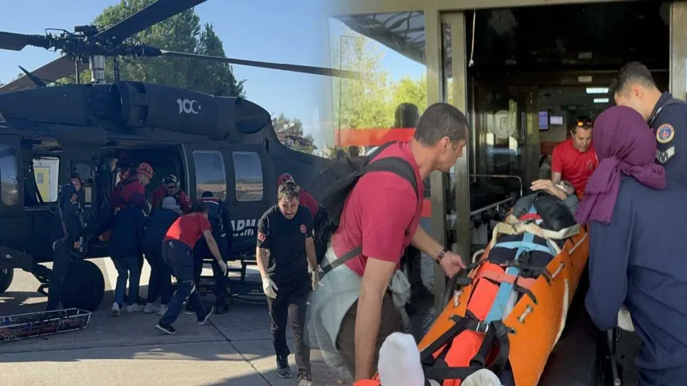 Fethiye’de paraşüt kayalıklara çakıldı