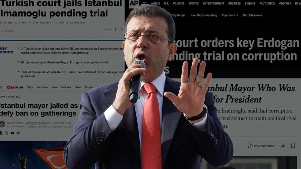 İmamoğlu’nun tutuklanması dünya basınında