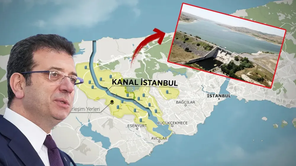 Sazlıdere Barajı çevresi şantiye alanına döndü