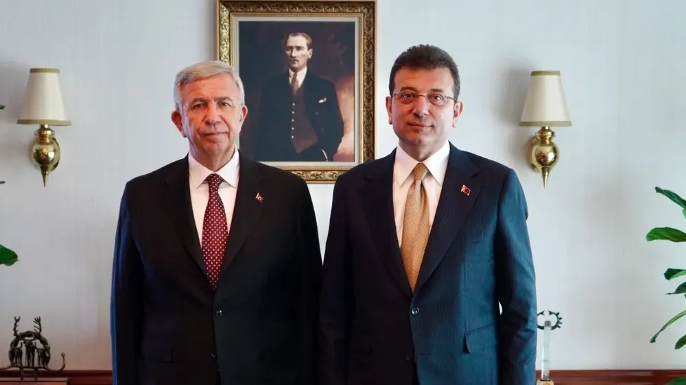Mansur Yavaş’tan İmamoğlu’na destek ziyareti