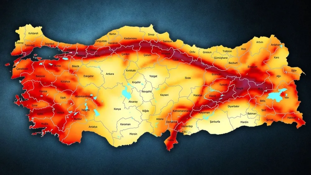 AFAD Türkiye Deprem Tehlike Haritası