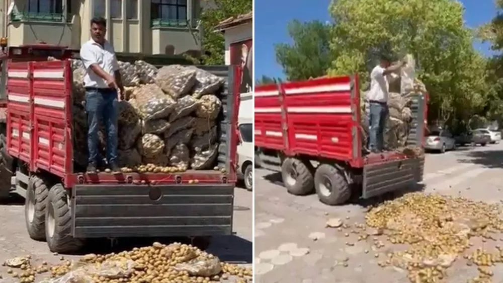 Patateslerini bedava veren çiftçiye 17 milyon ceza