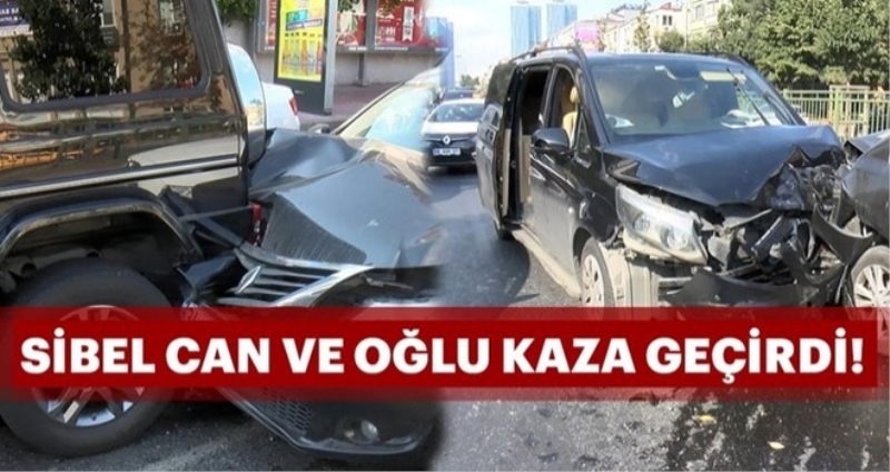 Sibel Can ve oğlu Emir kaza geçirdi