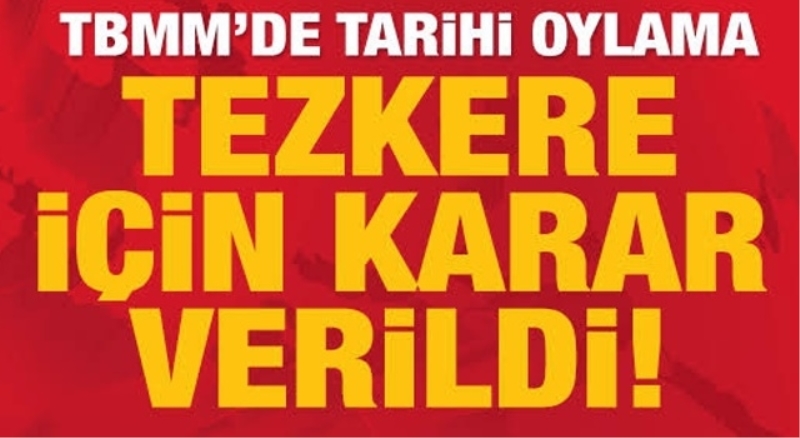Libya tezkeresi Meclis