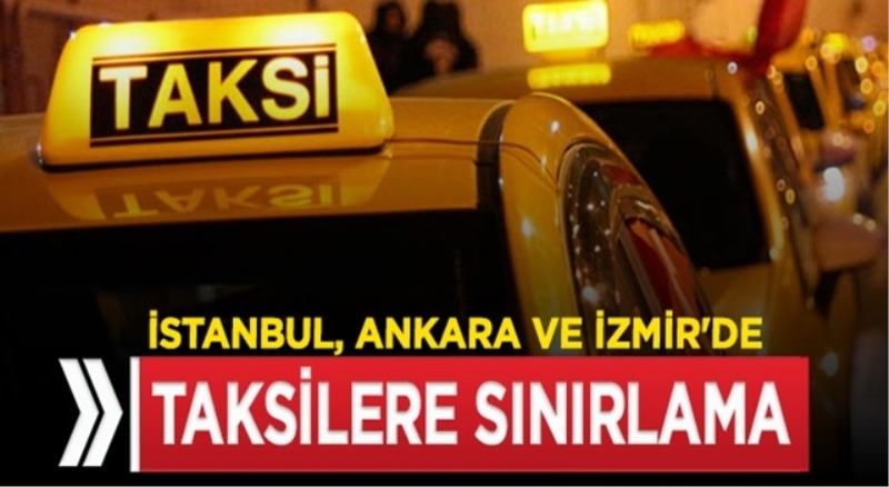 Ticari taksilere sınırlama