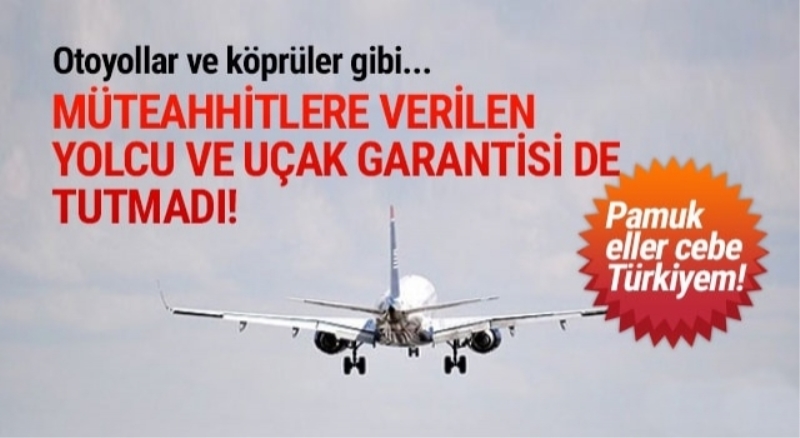 Yolcu ve uçak garantisi de tutmadı