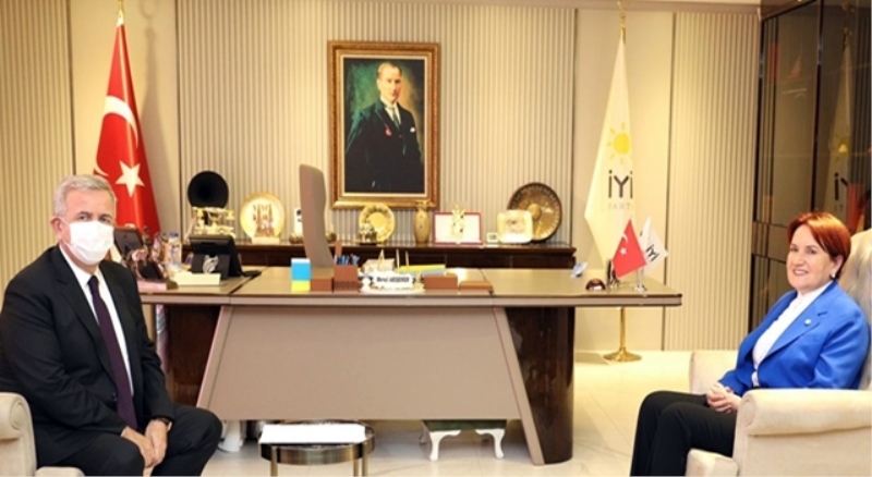 Mansur Yavaş’tan Akşener’e ziyaret