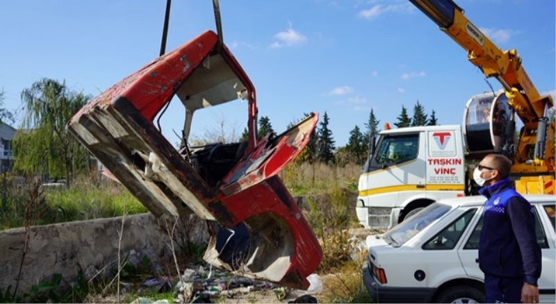 Lüleburgaz’da hurda araçlar toplanıyor