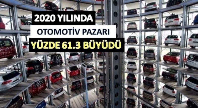 Otomotiv pazarı yüzde 61.3 büyüdü
