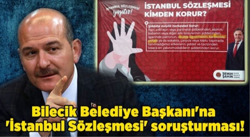Başkana İstanbul Sözleşmesi soruşturması