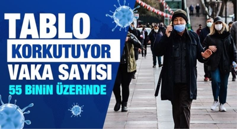 Vaka sayısı 55 binin üzerinde