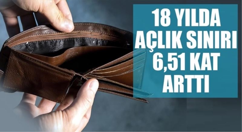Açlık sınırı 18 yılda 6 kat arttı