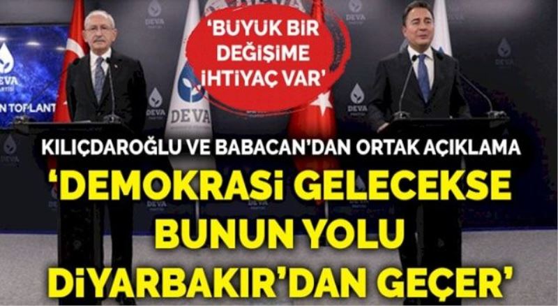 Demokrasi gelecekse bunun yolu Diyarbakır’dan geçer
