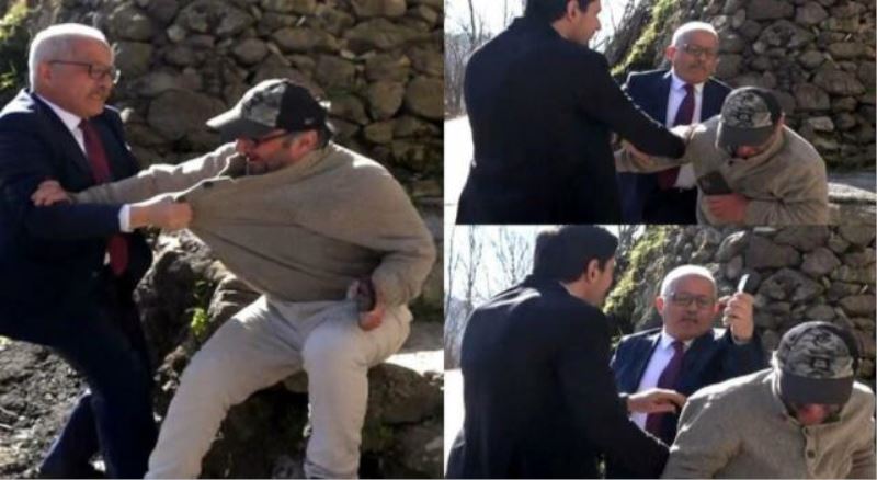 Ali Aydın vatandaşı darbetti