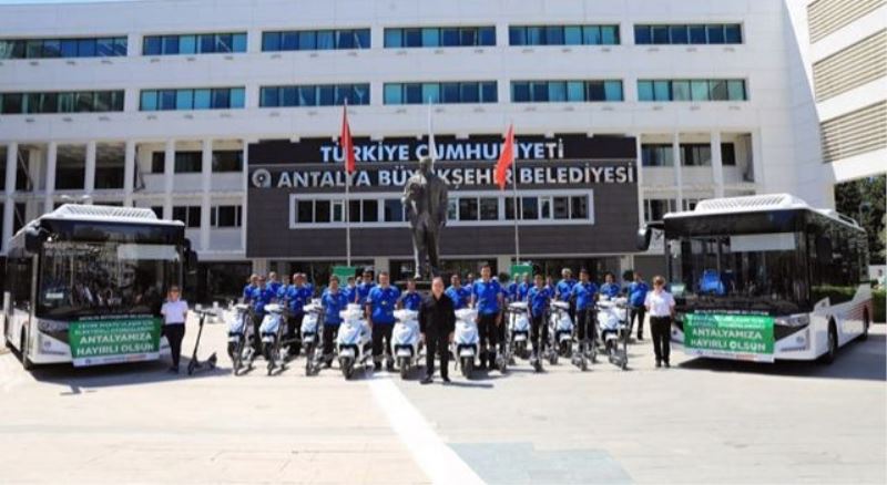 Antalya’nın ilk elektrikli otobüsü