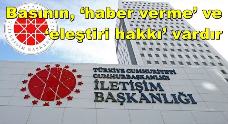 İletişim Başkanlığı basın kartını iptal edemez