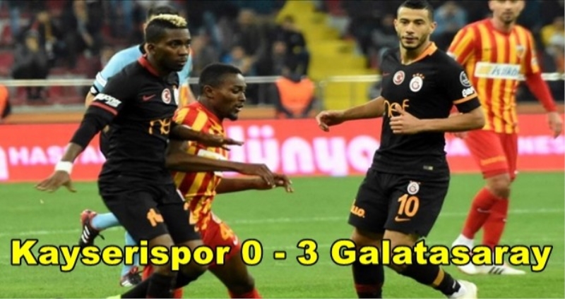 Kayserispor 0 - 3 Galatasaray