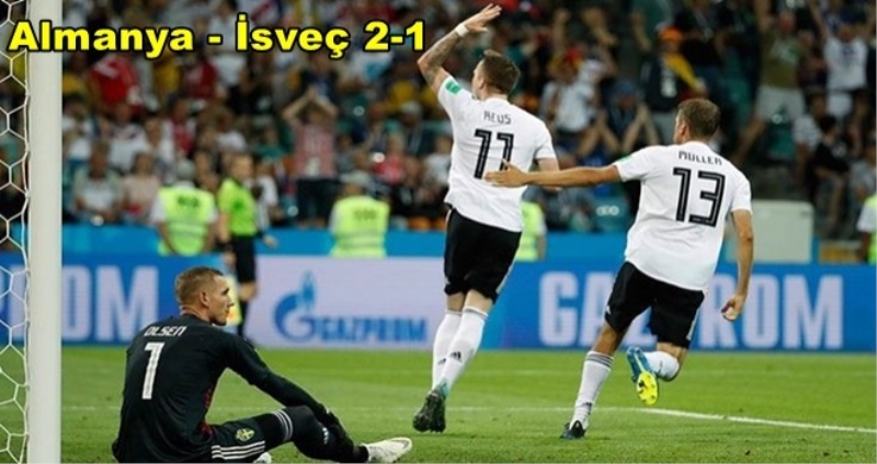 Almanya - İsveç maç sonucu: 2-1