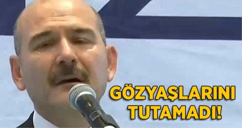 Süleyman Soylu gözyaşlarını tutamadı