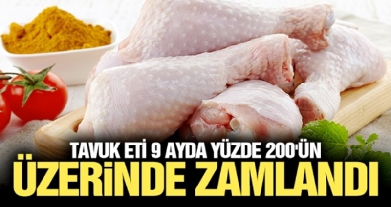 Tavuk eti 9 ayda yüzde 200