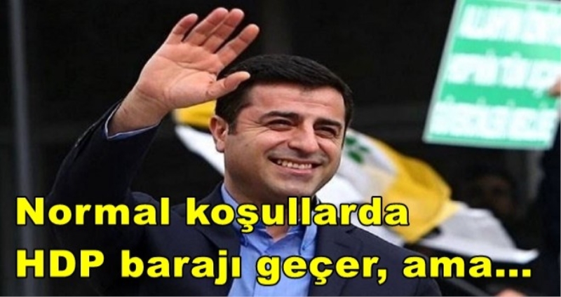 Demirtaş: Normal koşullarda HDP barajı geçer, ama...