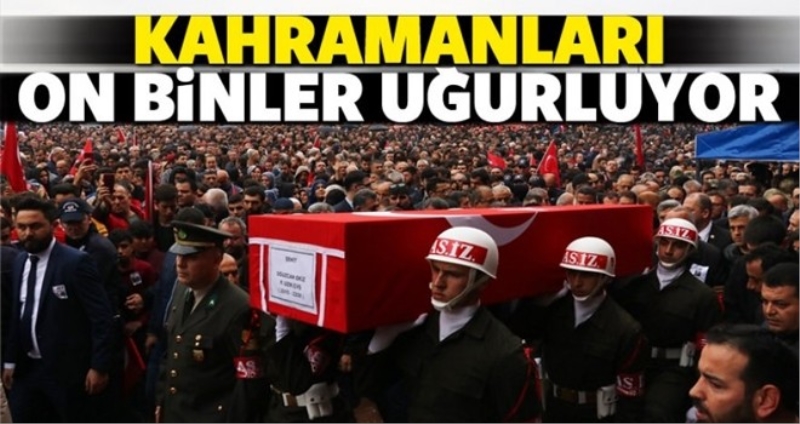 Türkiye şehitlerini uğurluyor